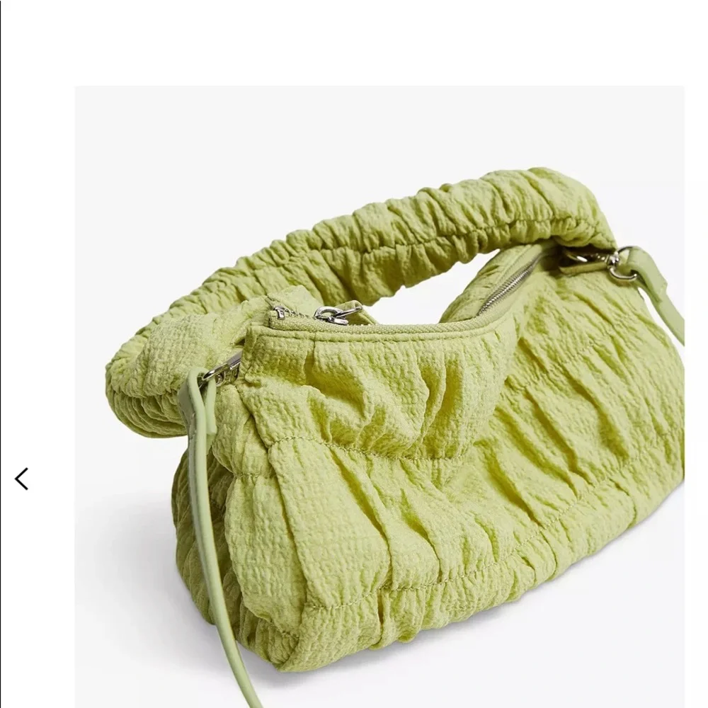 Mango Green Ruched Bag - Picture 4 of 6